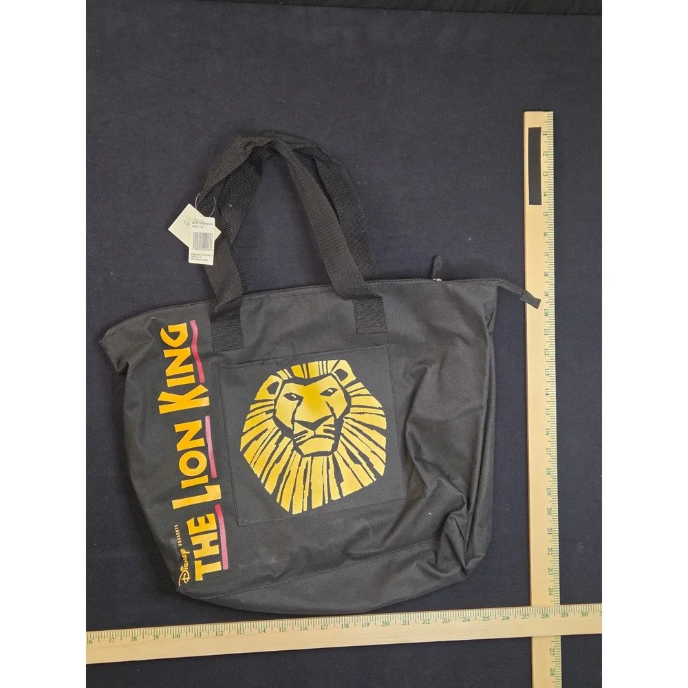 Disney The Lion King Broadway Musical VIP Zip Tote Bag Black Yellow CK-W688-3L